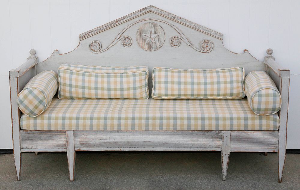 Appraisal: th Century Gustavian Swedish Daybed th Century Gustavian Swedish Daybed