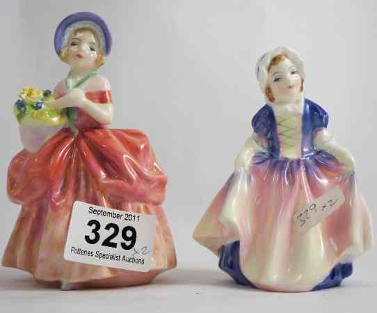 Appraisal: Royal Doulton Figures Dinky Doo HN and Cissie HN