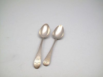 Appraisal: A George III Irish provincial Bright-cut table spoon by John