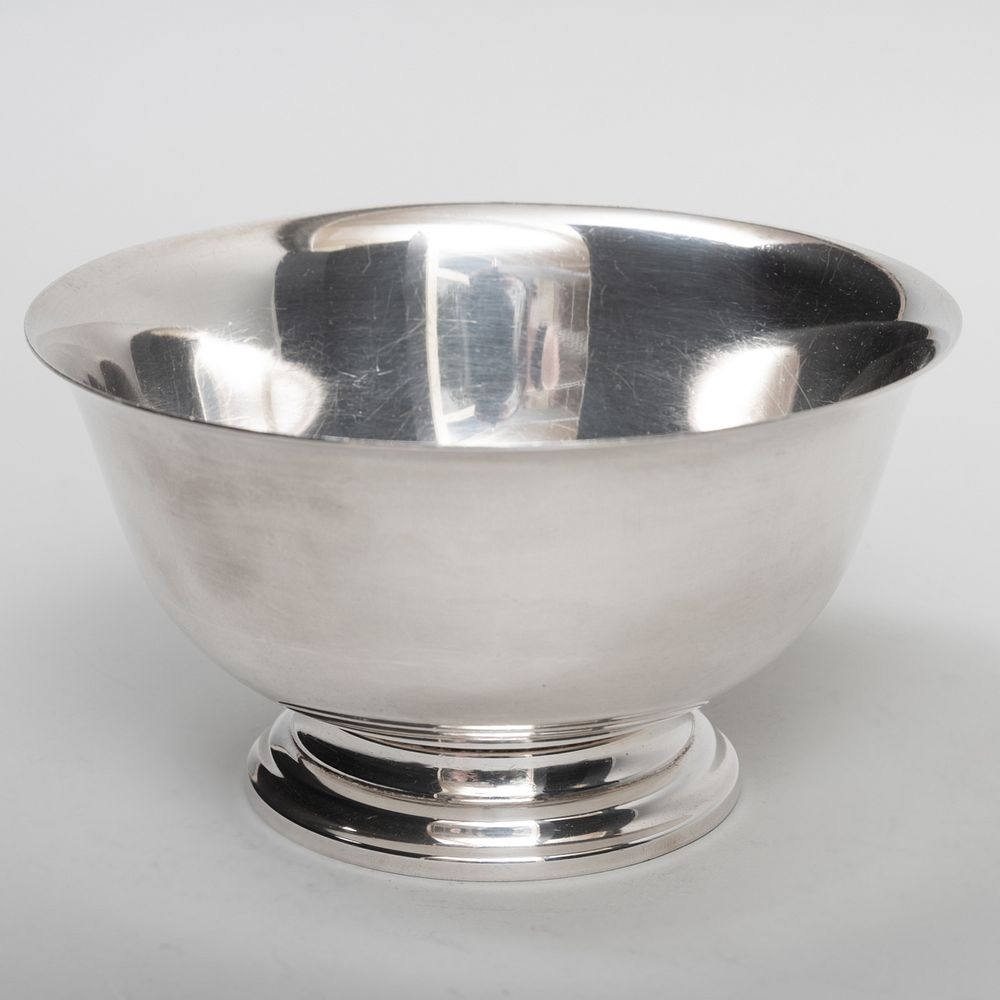 Appraisal: Fisher Silver 'Paul Revere' Bowl Marked 'Sterling' in diam oz