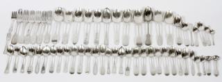 Appraisal: GROUP OF AMERICAN AND EUROPEAN SILVER FLATWARE ARTICLES PIECES A