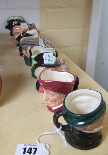 Appraisal: A quantity of Royal Doulton miniature character jugs including Athos