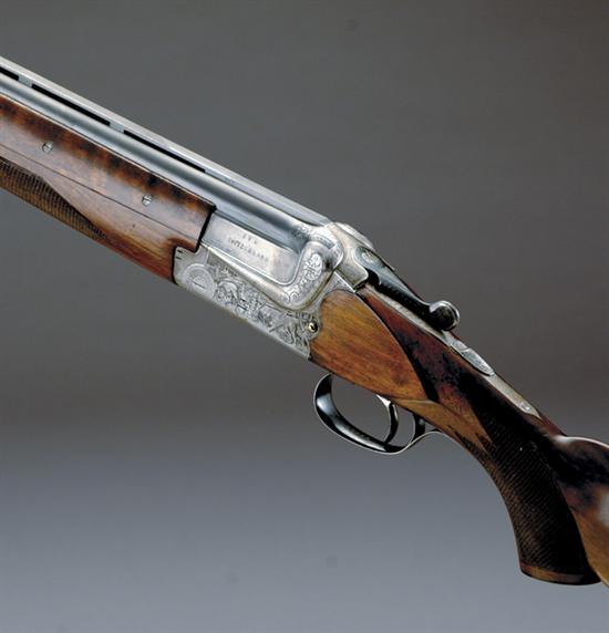 Appraisal: Merkel Superposed model E -bore sporting gun SN built barrels