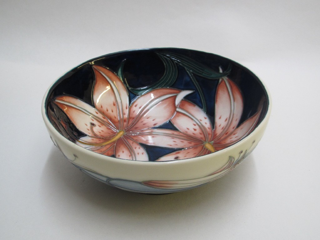 Appraisal: A Moorcroft Pink Damask bowl designed by Philip Gibson from