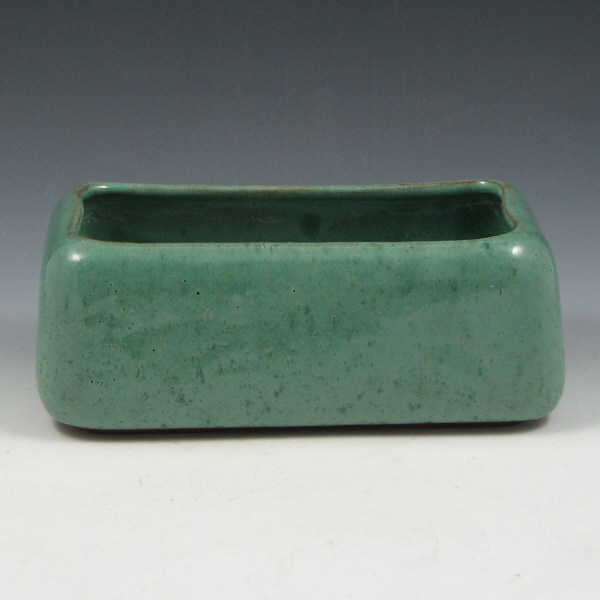 Appraisal: Mois'N-Air green glazed red ware planter Marked Mois'N-Air Puritan Sales