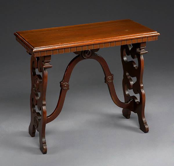 Appraisal: A Renaissance style mahogany table second quarter th century McClellan