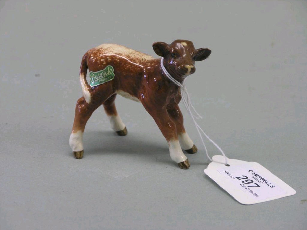 Appraisal: A Beswick Dairy Shorthorn Calf shape C brown and white