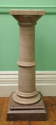 Appraisal: VICTORIAN MARBLE COLUMNAR PEDESTAL x x in