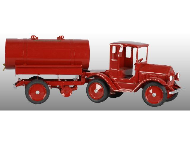 Appraisal: Pressed Steel Two-Piece Sturditoy Oil Co Truck Description Circa Hard-to-find