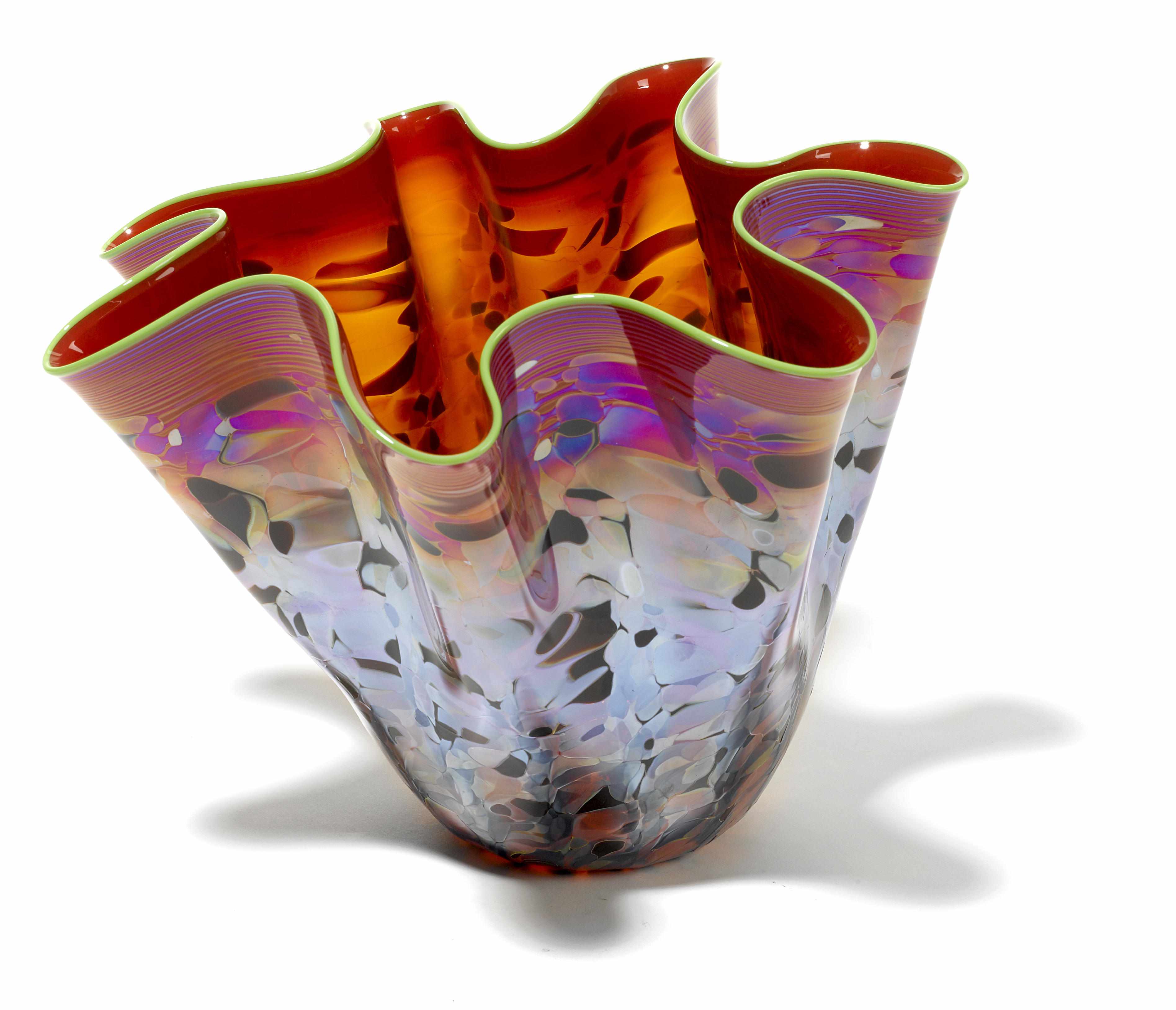 Appraisal: A Dale Chihuly blown glass Macchia for Portland Press applied