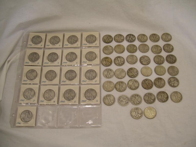 Appraisal: - Liberty Walking Half Dollars Includes -date unreadable S S