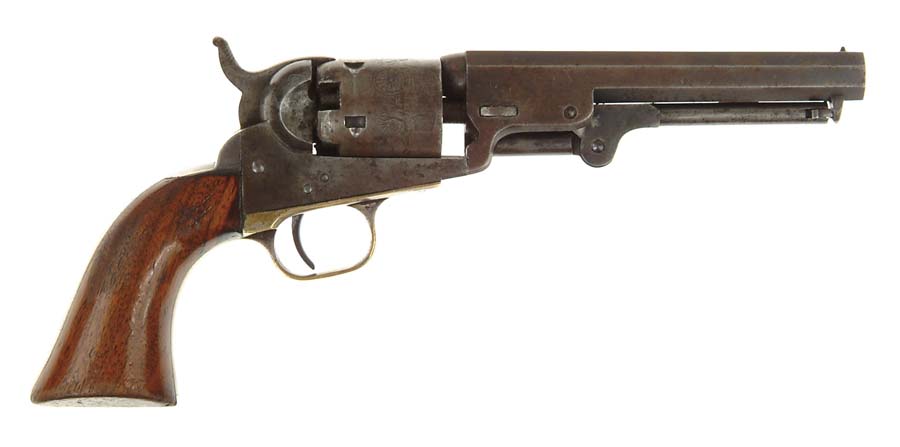 Appraisal: INSCRIBED COLT MODEL POCKET REVOLVER Cal SN Usual configuration with