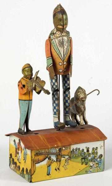 Appraisal: Tin Litho Marx Charleston Trio Wind-Up Toy Description American Working