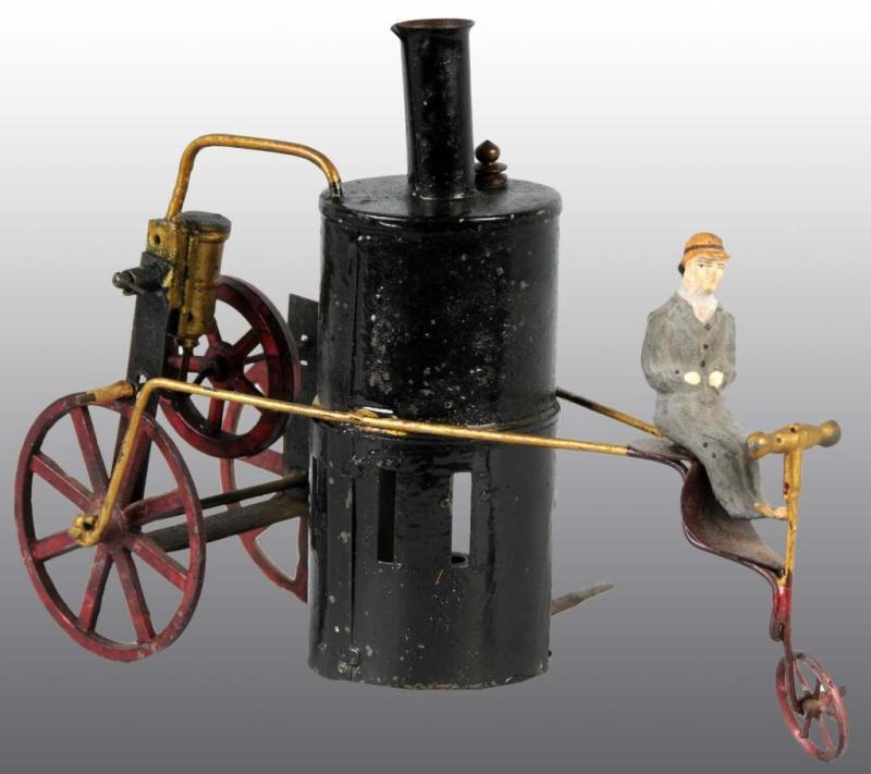 Appraisal: Early Schoenner Live Steam Driven Tricycle Description Made circa to