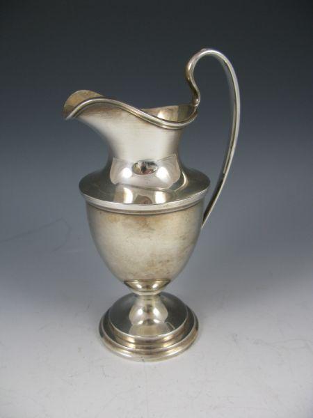 Appraisal: S Kirk Son Sterling Helmet Form Cream Jug pattern troy