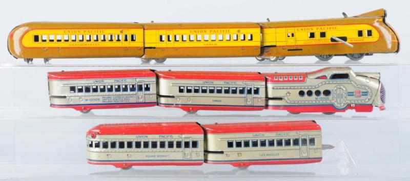 Appraisal: Lot of Tin Marx Streamline Wind-Up Train Sets American Both