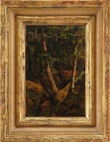 Appraisal: JAN WILLEM VAN BORSELEN Dutch - DEEP WOODS Oil on