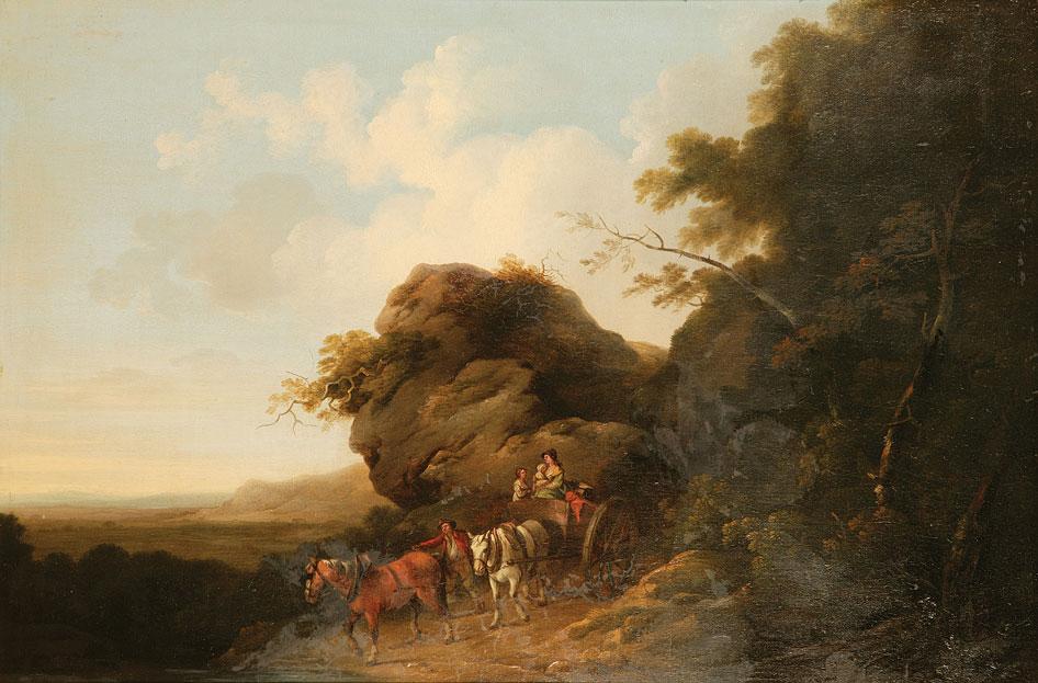 Appraisal: CIRCLE OF PETER LE CAVE Figures in a horse and