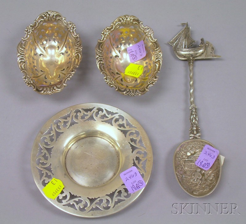 Appraisal: Group of Sterling Silver Table and Decorative Items a pair