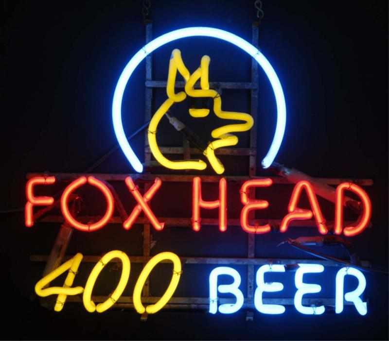 Appraisal: Fox Head Neon Sign Description s to s Fox Head