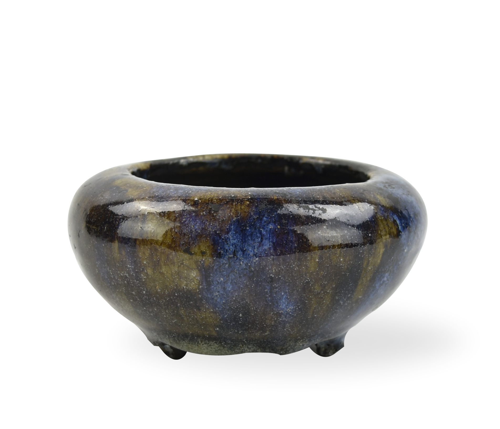 Appraisal: Chinese th C sturdily potted with a rounded body supported