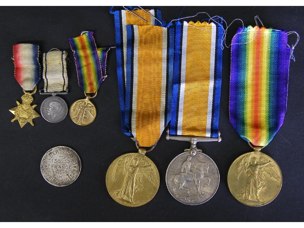 Appraisal: Great War medal duo awarded to SPR A P Smith