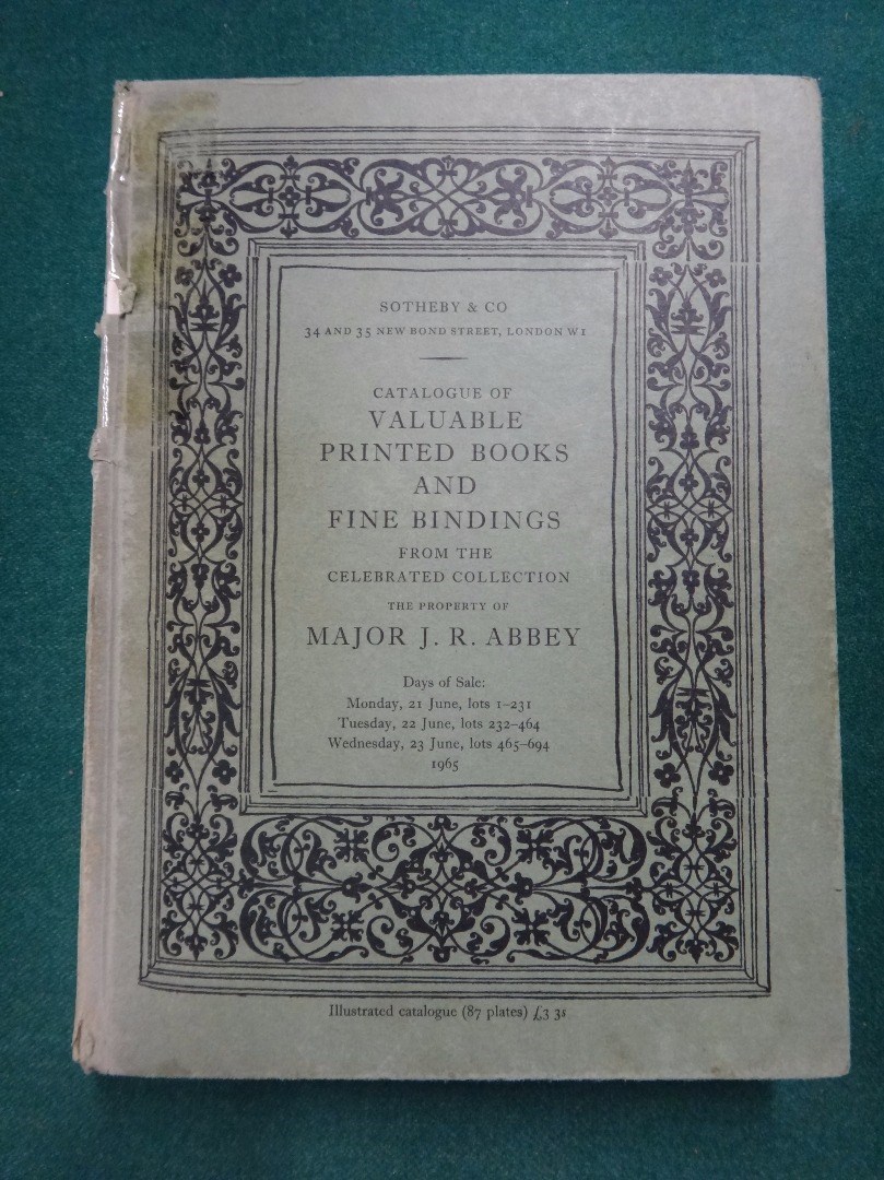 Appraisal: PRINTED BOOKS a miscellany of catalogues - auction sale booksellers'