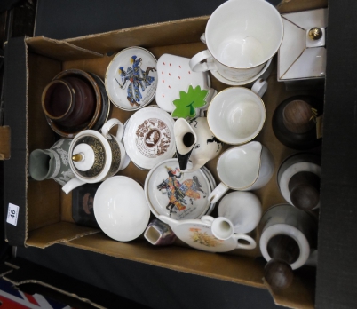 Appraisal: Tray consisting of Royal Doulton Town Crier Bells Minton Tea