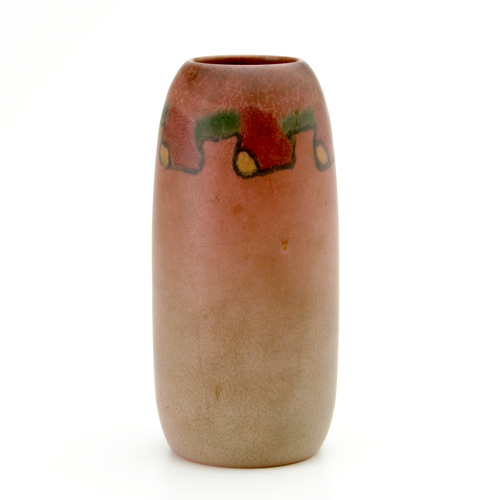 Appraisal: ROOKWOOD Wax Matt cylindrical vase painted by Elizabeth Lincoln with