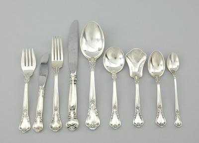 Appraisal: A Set of Gorham Chantilly Pattern Flatware Containing luncheon forks