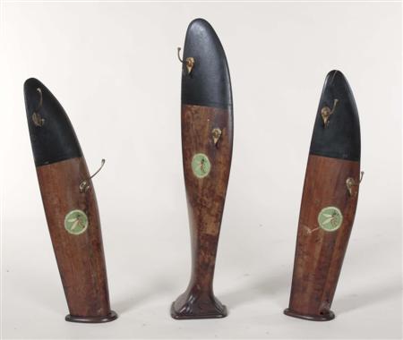 Appraisal: A three section propeller converted into three coat stands By