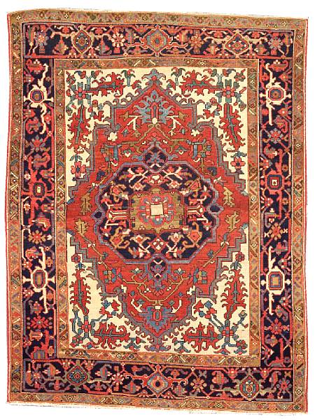 Appraisal: A Serapi rug Northwest Persia late th century size approximately