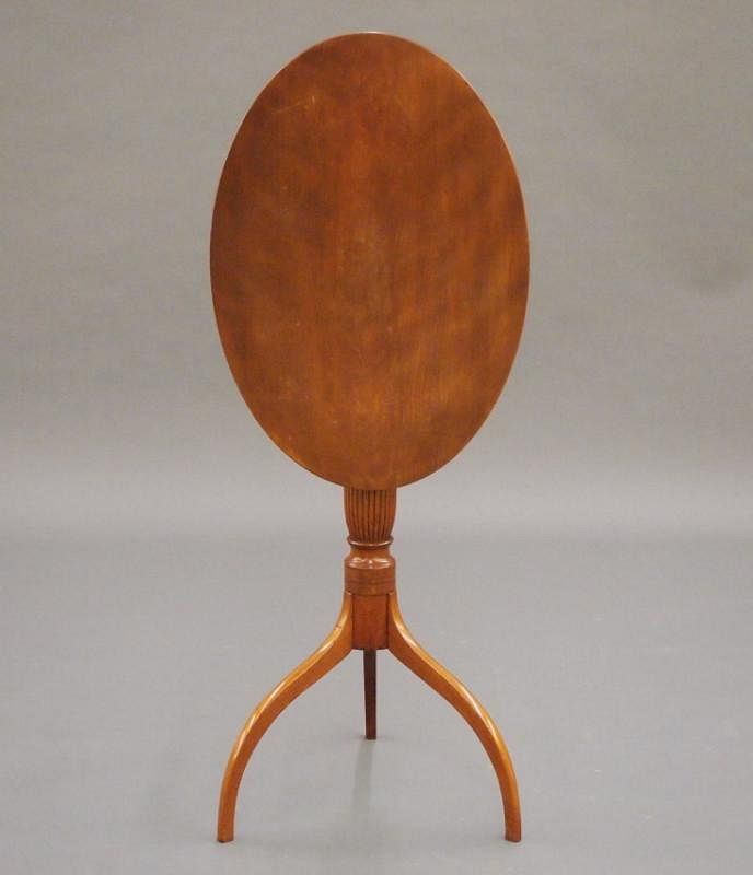 Appraisal: Federal Cherry candlestand A late th early th century New