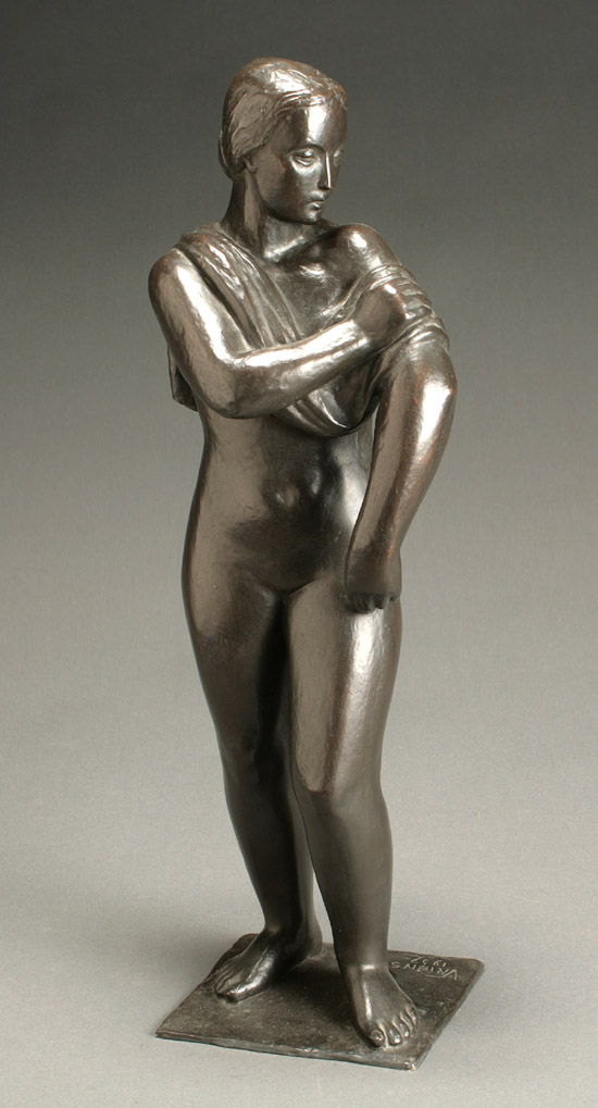 Appraisal: Antoine Vriens Belgian - Toilette Signed Vriens and dated Bronze