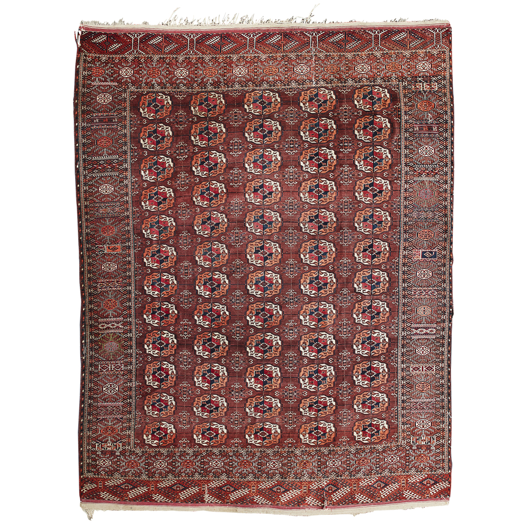 Appraisal: TEKKE 'MAIN' CARPET TURKMENISTAN LATE TH EARLY TH CENTURY the