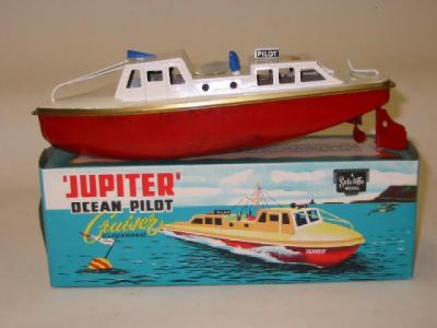 Appraisal: A Jupiter Ocean Pilot Cruiser clockwork white deck red hull