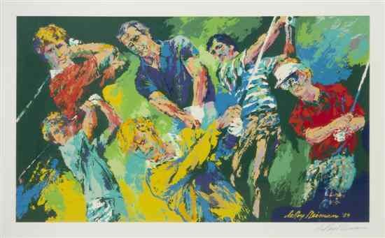 Appraisal: LeRoy Neiman American b Golf Winners silkscreen signed Leroy Neiman