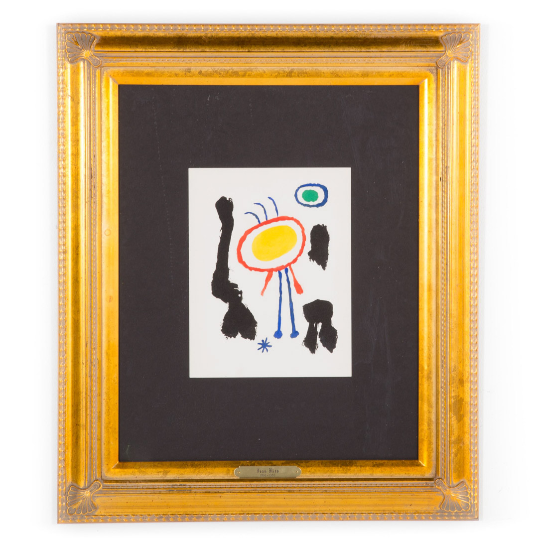 Appraisal: Joan Miro Femmes et Oiseaux Devant la Nuit Spanish -