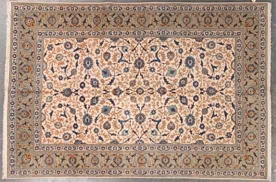 Appraisal: Persian Keshan rug Iran modern x Estimate -