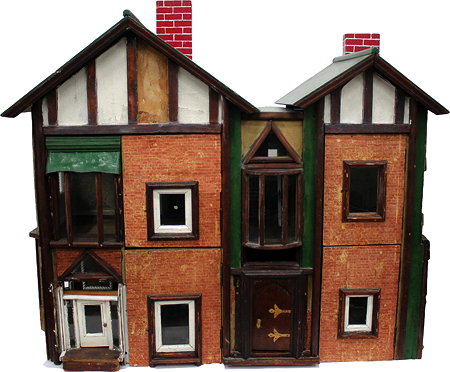 Appraisal: AN EARLY TH CENTURY DOLLS HOUSE with a front door