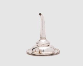 Appraisal: George III Silver Wine Funnel together with George III Small