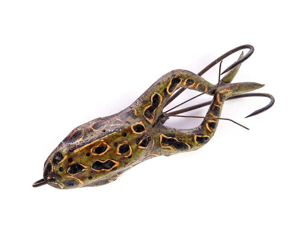 Appraisal: Antique Frog Metal Fishing Lure Good condition with normal wear