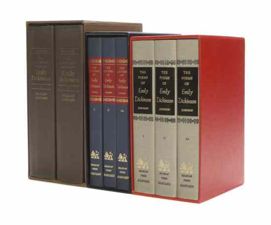 Appraisal: DICKINSON EMILY Three sets of bibliographical works in eight volumes