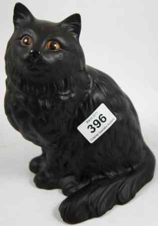 Appraisal: Beswick Persian Cat Seated Model in Black Matt