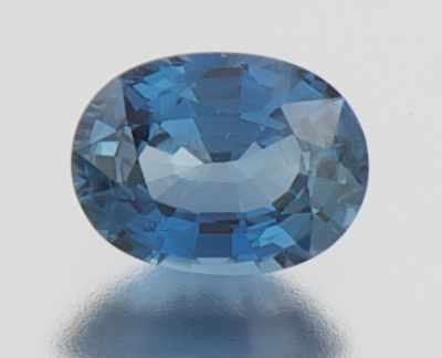 Appraisal: An Unmounted Blue Sapphire Oval faceted cut weighting carat Origin