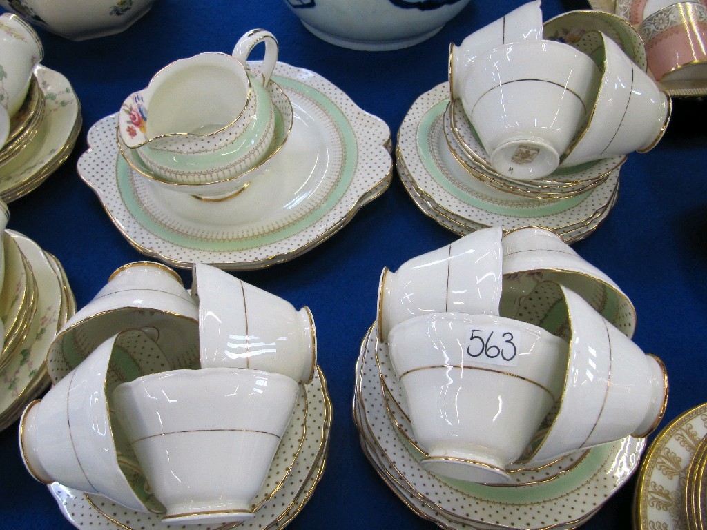 Appraisal: Three twelve setting teasets to include Paragon Radfords 'Tudor' and