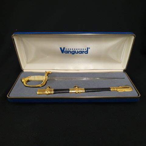 Appraisal: Miniature Sword and Sheath by Vanguard in box