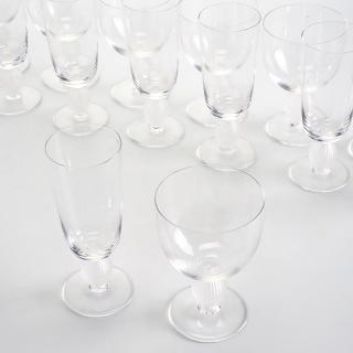 Appraisal: Lalique Langeais crystal stemware service Lalique Langeais crystal stemware service