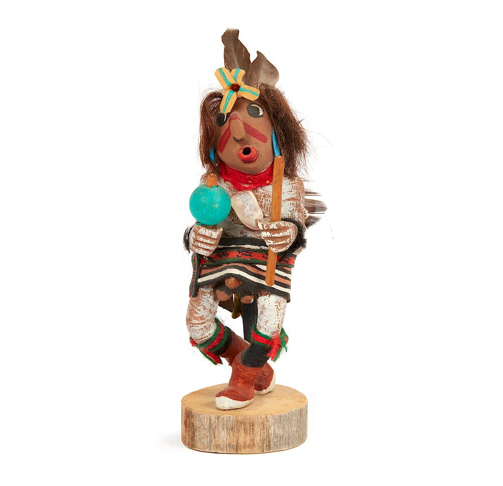 Appraisal: Cross-Legged Kachina Snare Huhuwa Wilburt Talashoma Sr Cross-Legged Kachina Snare