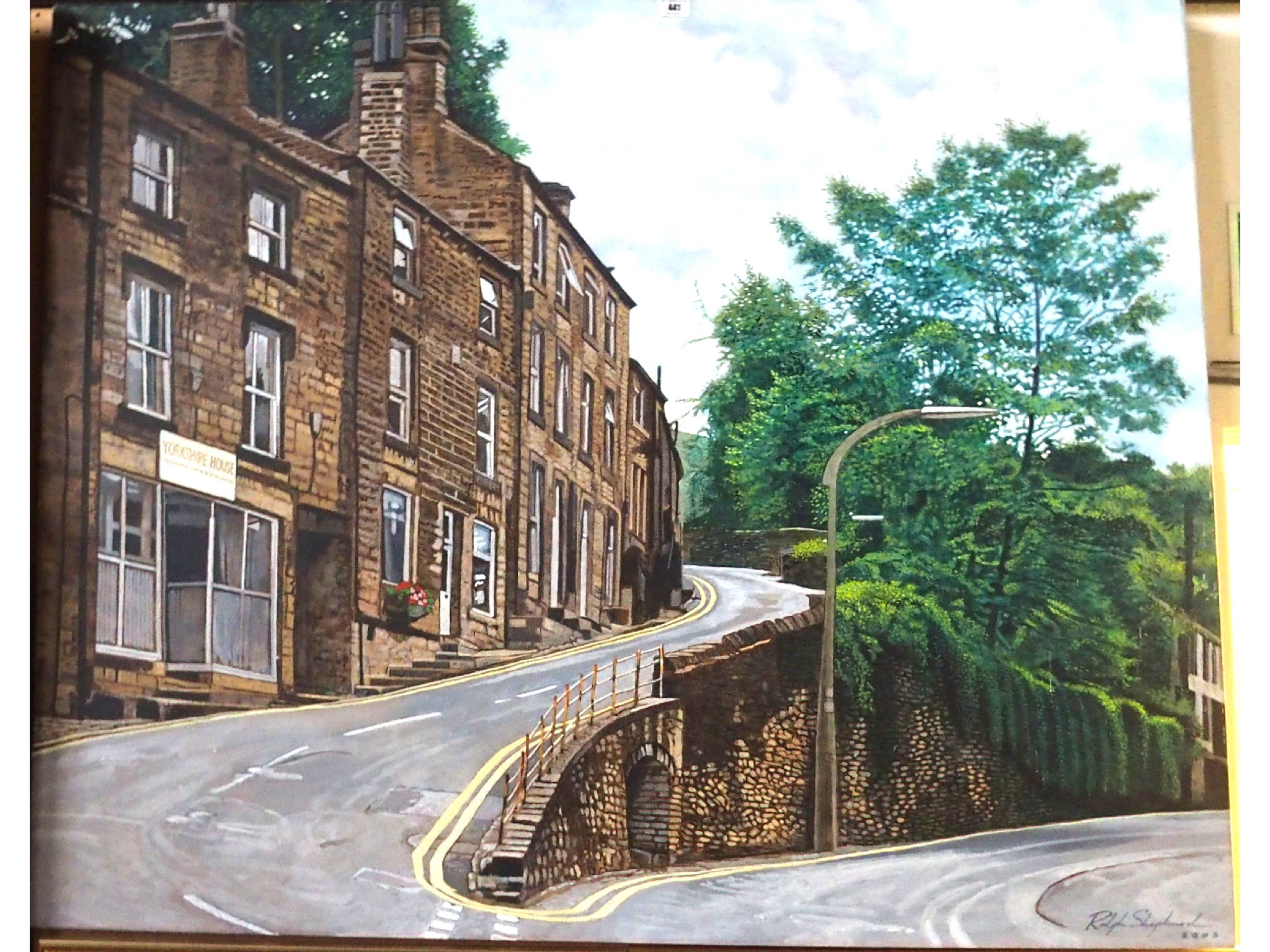 Appraisal: RALPH SHEPHARD Holmfirth signed and dated acrylic on canvas